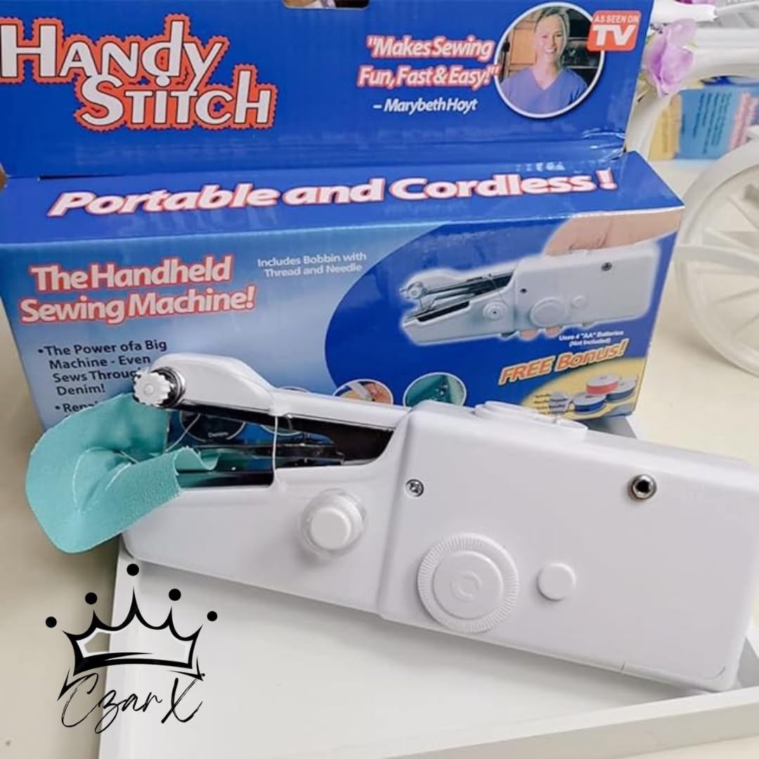 CzarX Electric Handheld Sewing Machine For Stitching|New & Improved|Mini Portable Handheld Sewing Machine For Home