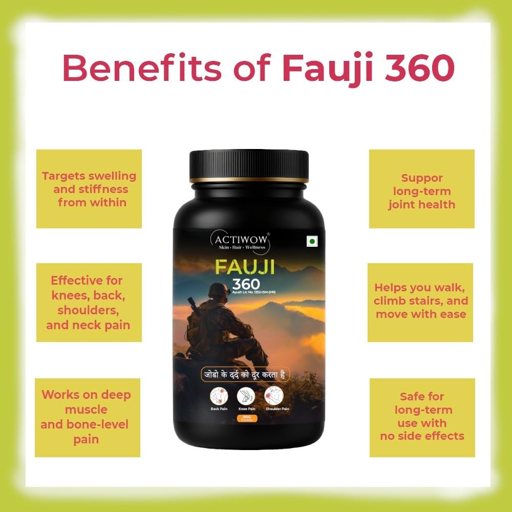 “Fauji 360 – Herbal Energy & Stamina Booster | Daily Vitality & Endurance Support for Men & Women”