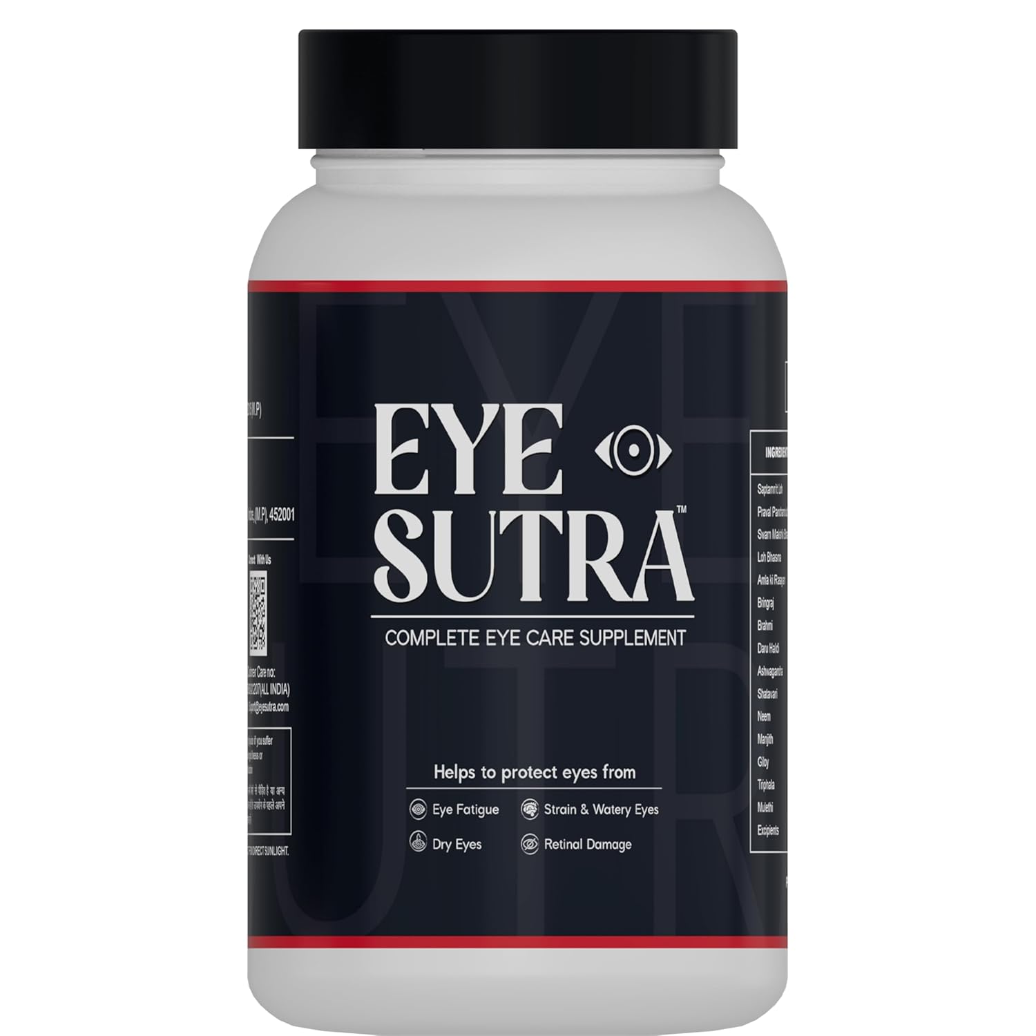 Herbal Deck Eye Sutra - Natural Eye Care Supplement for Optimal Vision and Wellness | Helps in Eye Vision Care Strain, Dryness, Redness & Itchingn