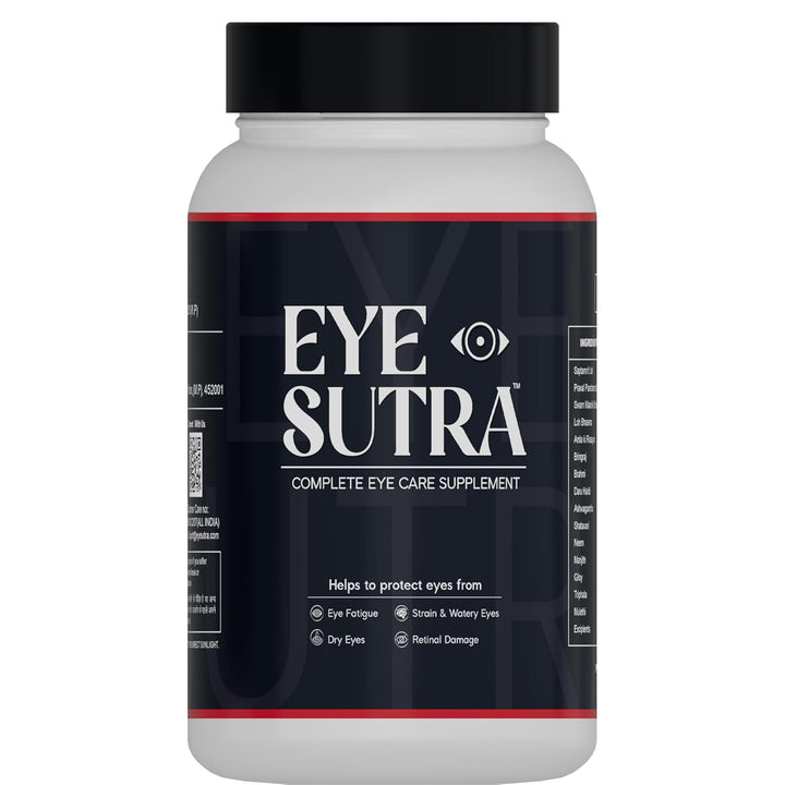 Herbal Deck Eye Sutra - Natural Eye Care Supplement for Optimal Vision and Wellness | Helps in Eye Vision Care Strain, Dryness, Redness & Itchingn