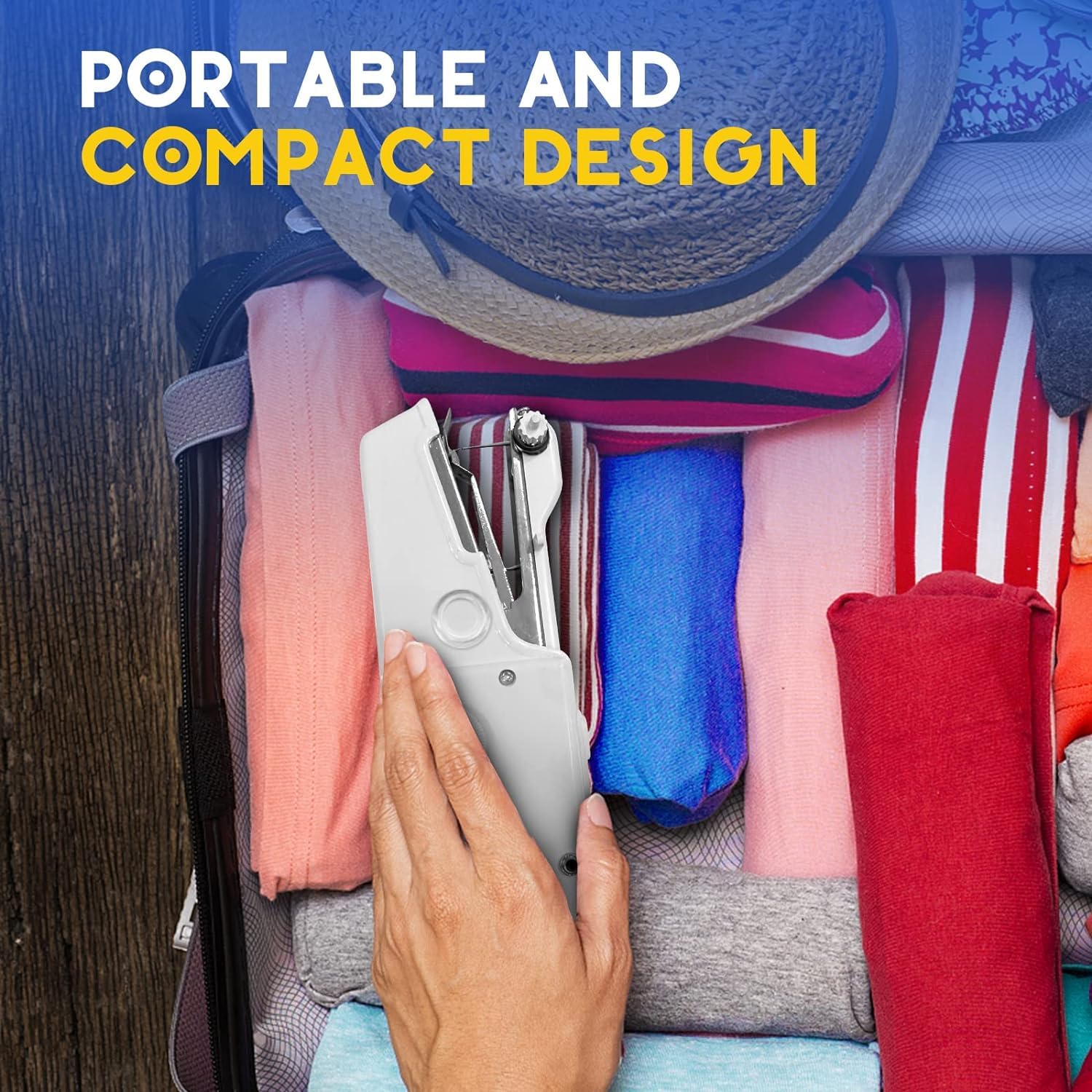 CzarX Electric Handheld Sewing Machine For Stitching|New & Improved|Mini Portable Handheld Sewing Machine For Home