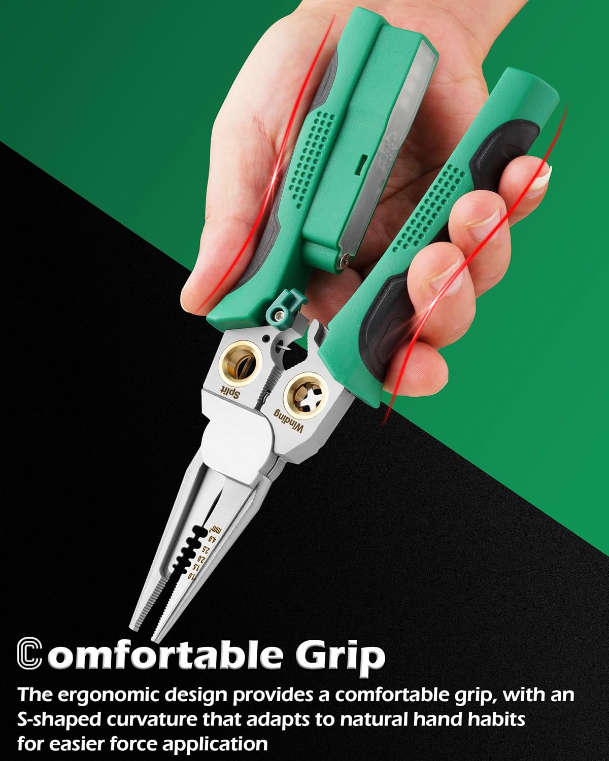 Fiaitio 8 In 1 Wire Stripper with Voltage Tester