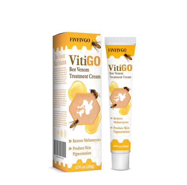Fivfivgo™ BeeVenom Vitiligo ( 7 Days Result ) Treatment Cream- BUY 1 GET 1 FREE ⭐️⭐️⭐️⭐️ 4.9/5 Reviews