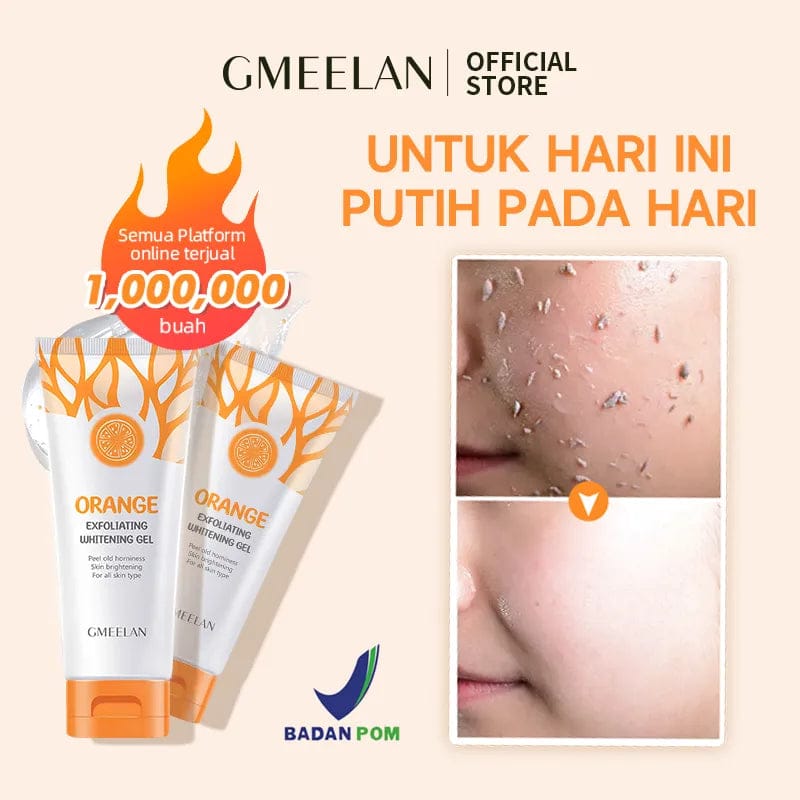 GMEELAN ORANGE EXFOLIATING GEL AND LAZY CREAM ( IMPORTED FROM SOUTH KOREA kr ) | BUY 1 GET 1 FREE | ⭐️⭐️⭐️⭐️ 4.9/5 Reviews