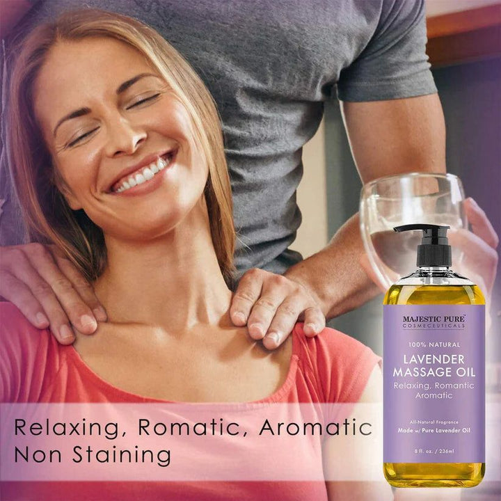 Lavender Infused Massage Oil – 100% Organic, Ideal for Sensual Body Care | BUY 1 GET 1 FREE |⭐️⭐️⭐️⭐️ 4.9/5 Reviews