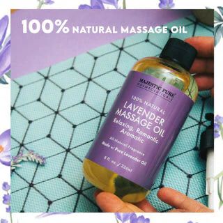 Lavender Infused Massage Oil – 100% Organic, Ideal for Sensual Body Care | BUY 1 GET 1 FREE |⭐️⭐️⭐️⭐️ 4.9/5 Reviews