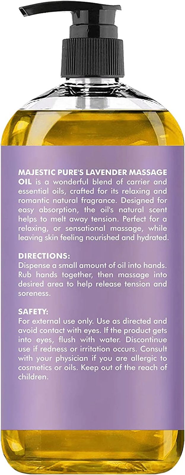 Lavender Infused Massage Oil – 100% Organic, Ideal for Sensual Body Care | BUY 1 GET 1 FREE |⭐️⭐️⭐️⭐️ 4.9/5 Reviews