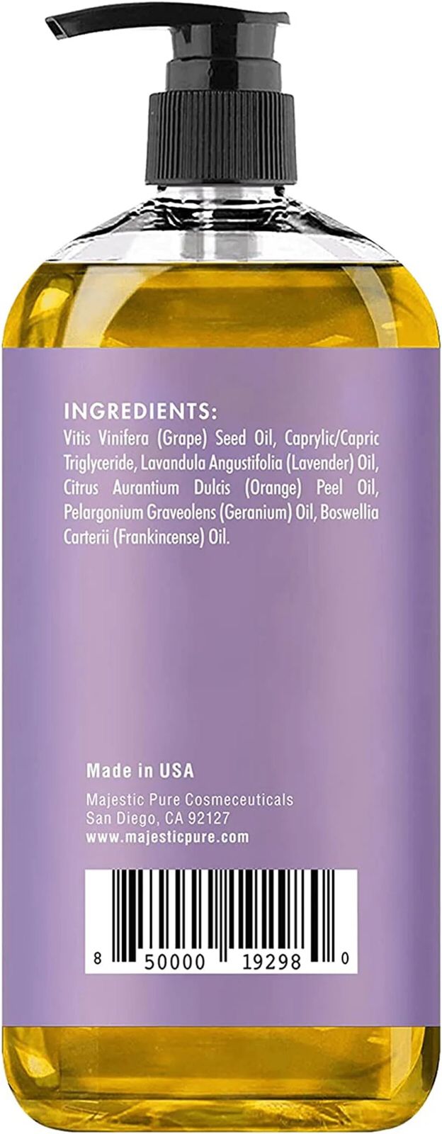 Lavender Infused Massage Oil – 100% Organic, Ideal for Sensual Body Care | BUY 1 GET 1 FREE |⭐️⭐️⭐️⭐️ 4.9/5 Reviews