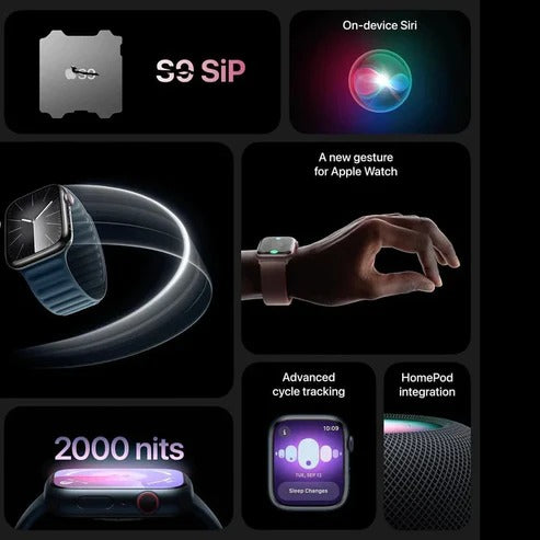 Series 9 SmartWatch PREMIUM QUALITY (45mm, GPS + Cellular, Fitness Tracker, Long-Lasting Battery, Always-On Retina Display, 1-Year Warranty) | Easy 15-Day Returns