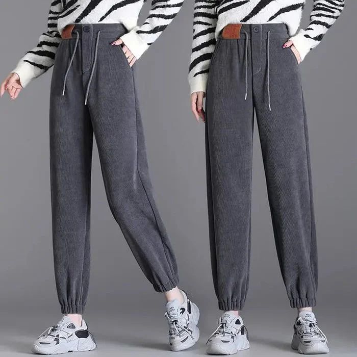 💖Women's high-waisted pants with warm fleece lining