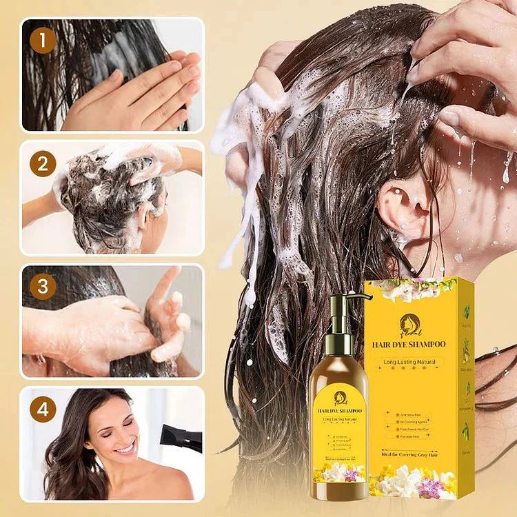 Everglow Japanese Long Lasting Natural Hair Dye Shampoo ( Buy 1 Get 1 Free😍)
