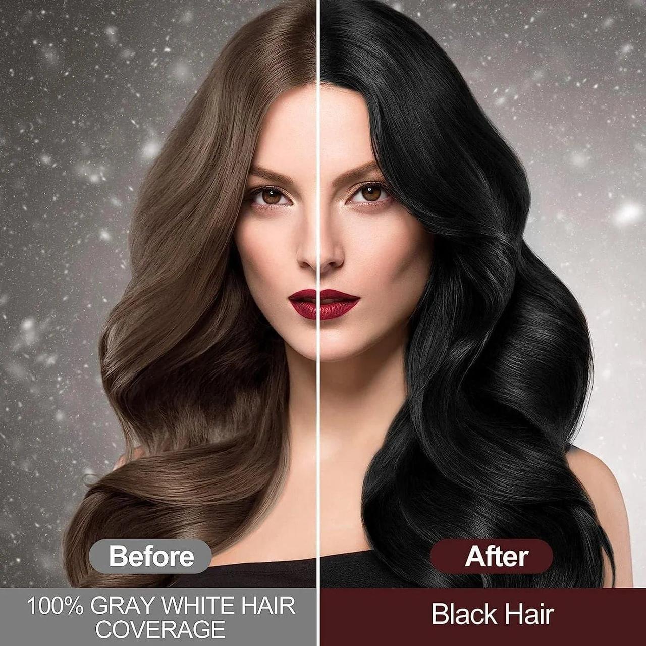 ✨The New-Black Hair Dye Shampoo Instant 3 in 1-100% Black Coverage (Buy 1 Get 1 Free😍)