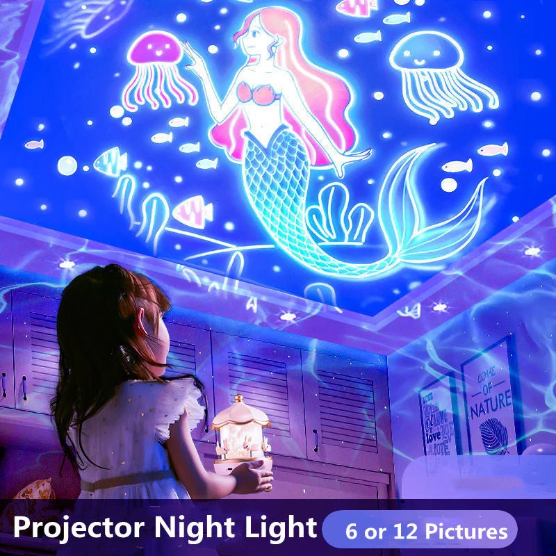 Magical Starry Night Projector Lamp for Kids