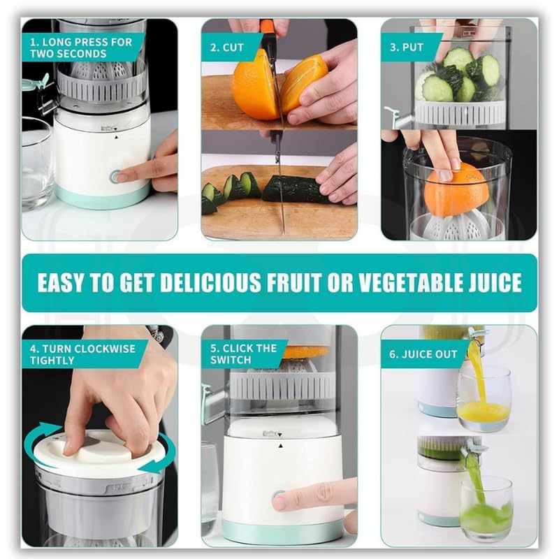 🍊 USB Rechargeable Electric Citrus Juicer – Fresh Juice Anytime, Anywhere! 🍊