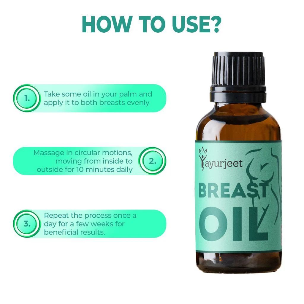 Ayurjeet Breast Oil 30 ml- BUY 1 GET 1 FREE ⭐️⭐️⭐️⭐️ 4.9/5 Reviews