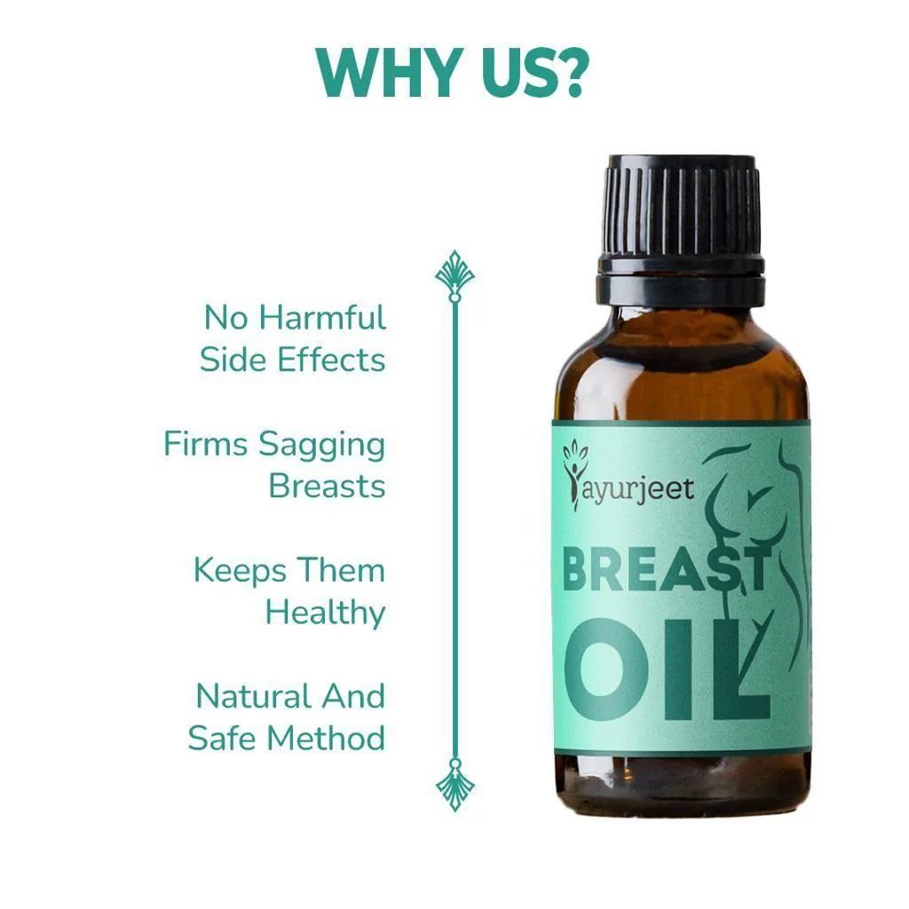 Ayurjeet Breast Oil 30 ml- BUY 1 GET 1 FREE ⭐️⭐️⭐️⭐️ 4.9/5 Reviews
