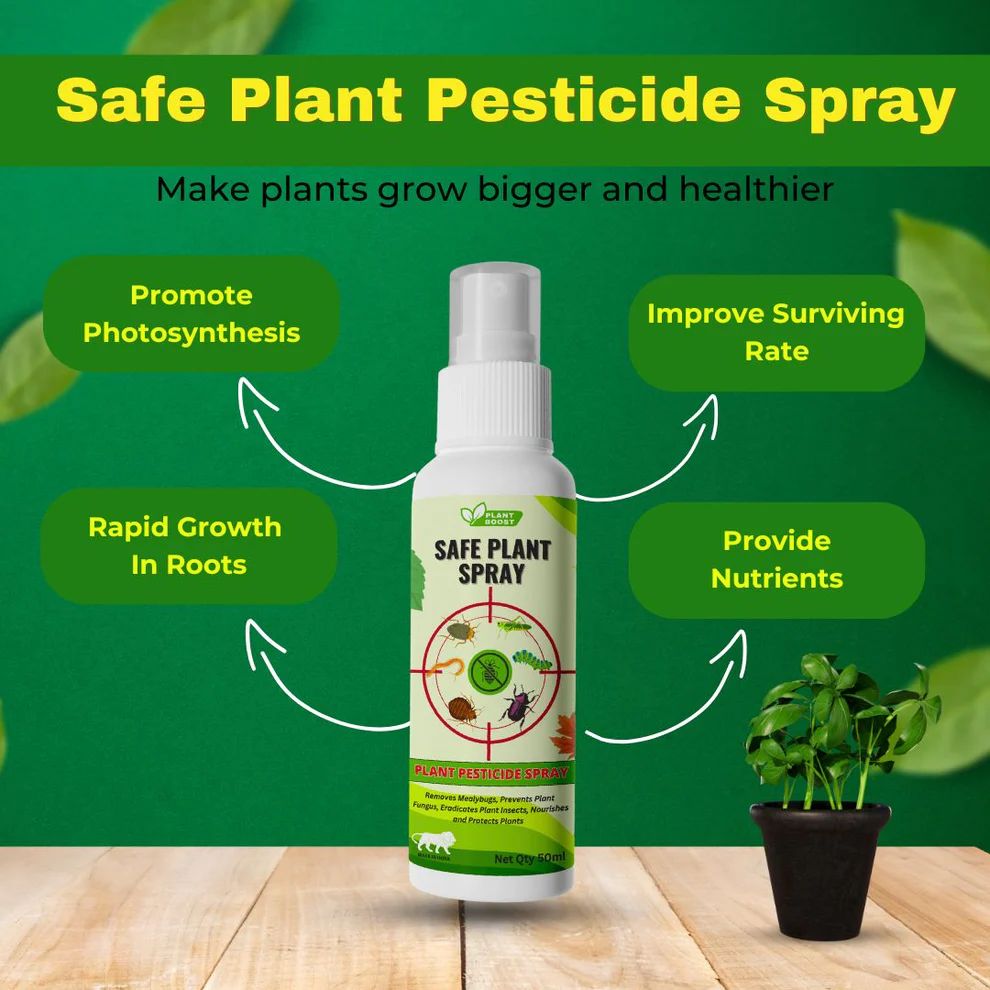 Natural Plant Care Combo - Plant Boost with Safe Plant Sprays ( Pack of 5 )