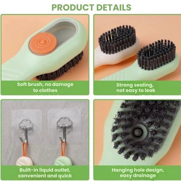 PressClean™ – Built-In Liquid Brush | Multi-Surface Use | Soft Bristles ( BUY 1 GET 1 FREE )⭐️⭐️⭐️⭐️ 4.9/5 Reviews