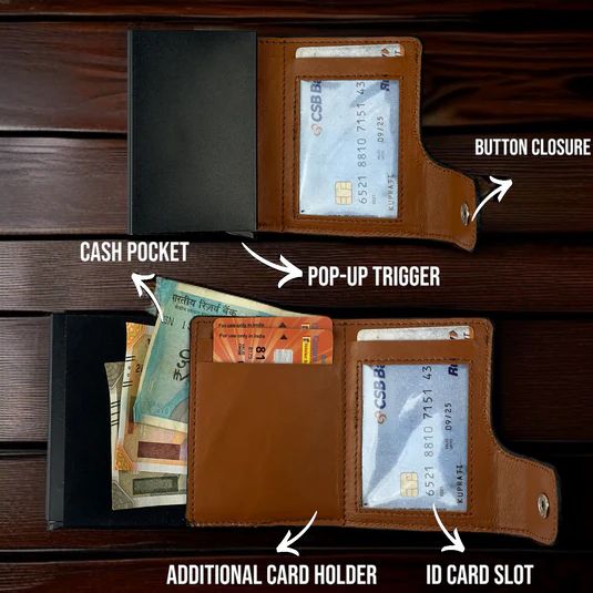 CrocPop Classic – Crocodile Leather Pop-Up Wallet| BUY 1 GET 1 FREE | ⭐️⭐️⭐️⭐️ 4.9/5 Reviews