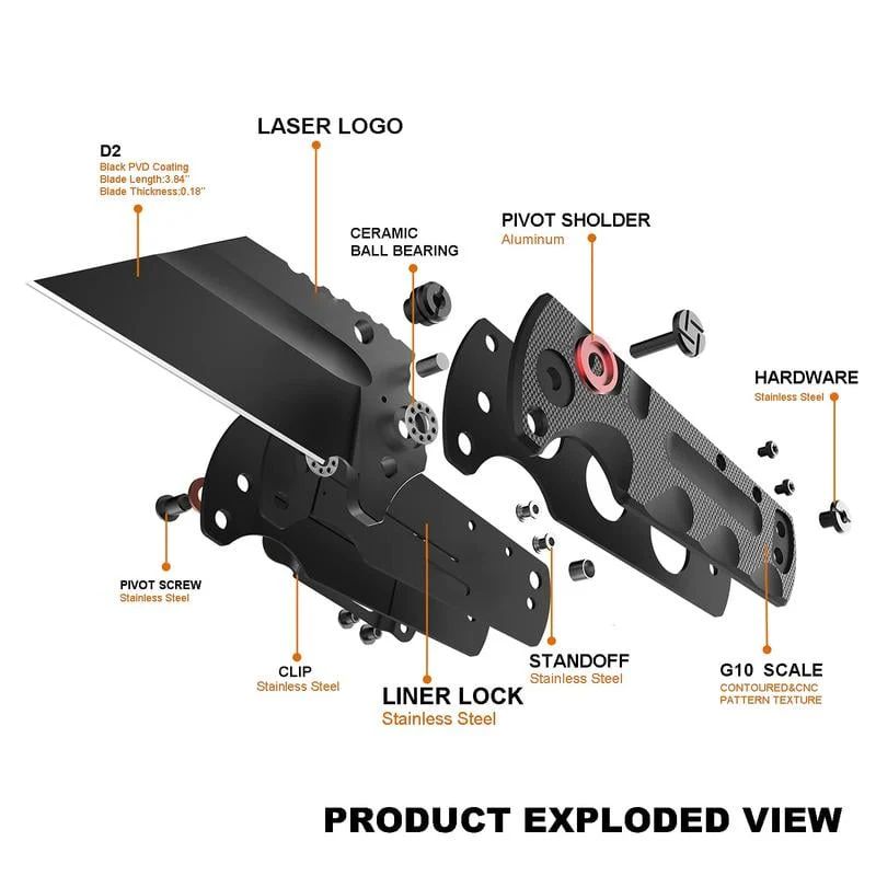 PROPONENT ATZ-1820P D2 Steel Black PVD Blade