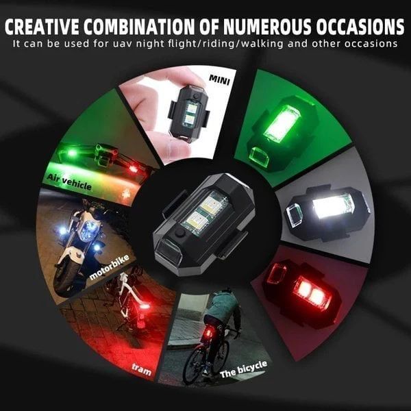LED Anti-collision Lights Chargeable light Pack of 4 | BUY 2 GET 2 | OFFER