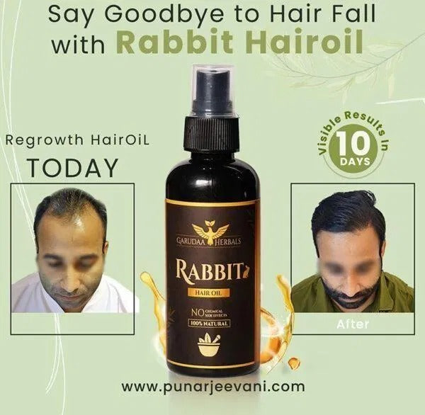 🌿Rabbit Herbal Hair Oil 😍Buy 1 Get 1 Free Today!😍
