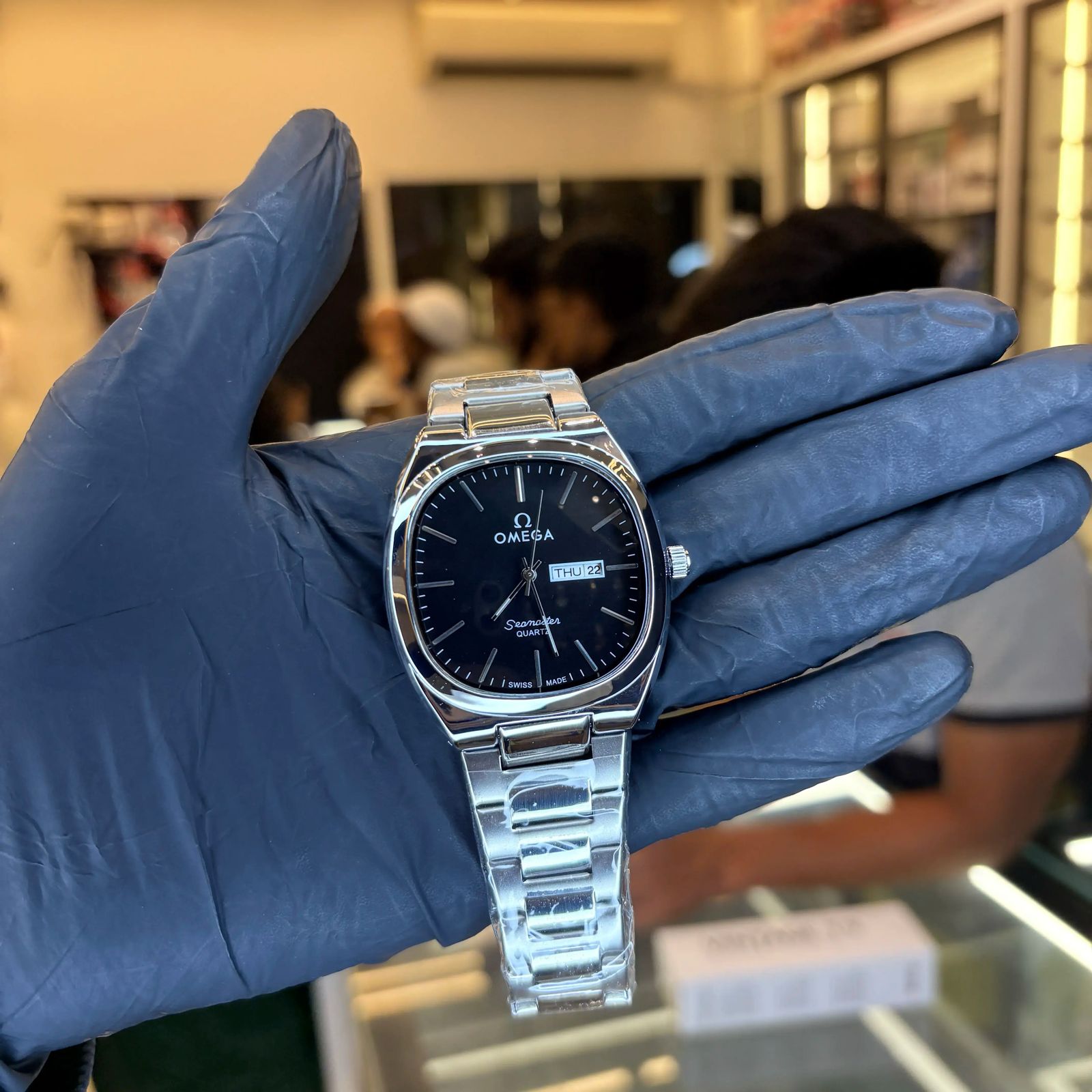 Omega dome glass watch for men