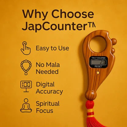 Mala Jaap Counter - Digital Finger Counter for Prayer