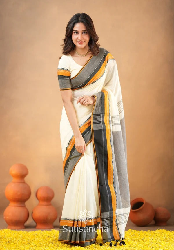 Shushree Handwoven Bliss Bengal Cotton Saree