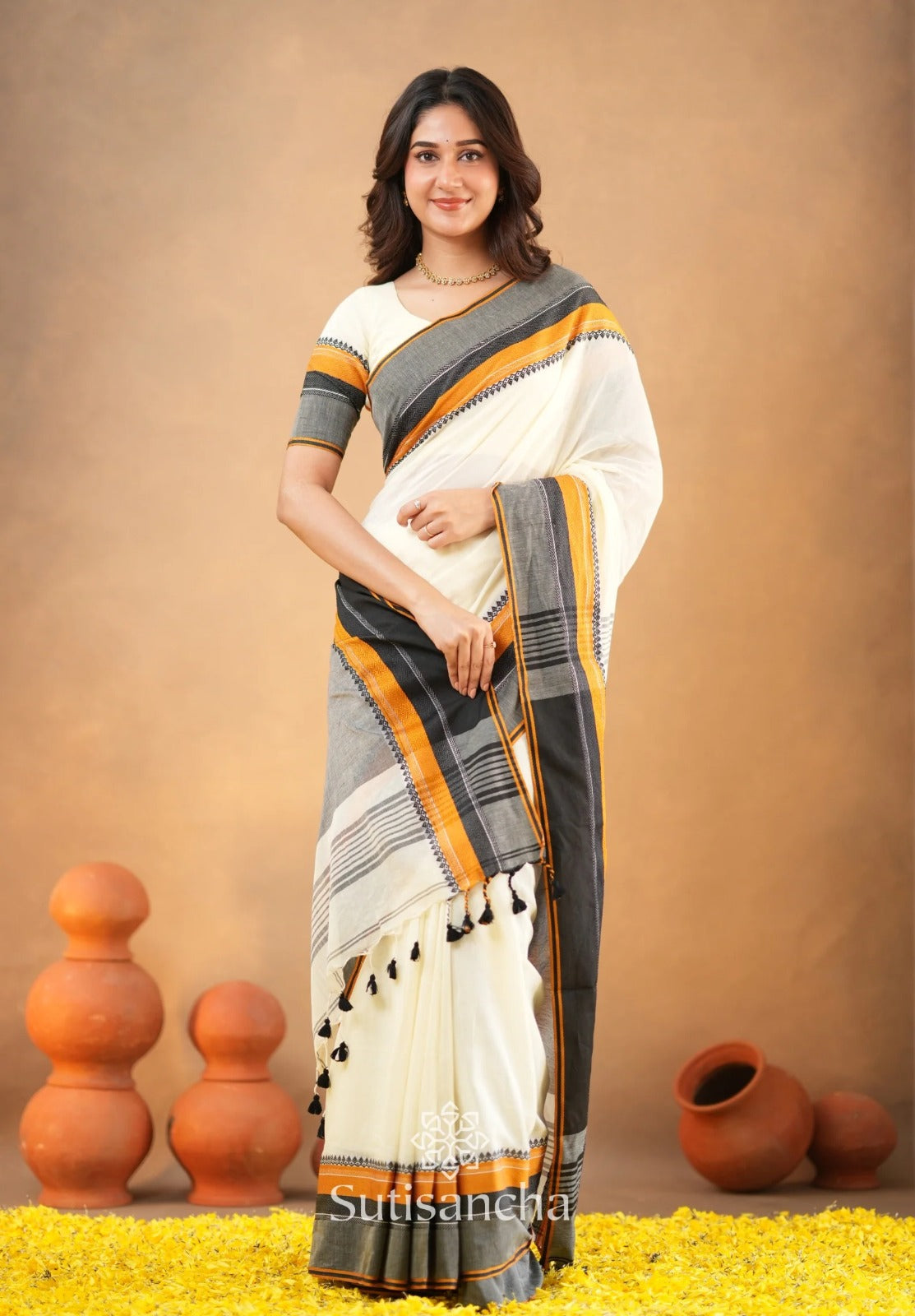 Shushree Handwoven Bliss Bengal Cotton Saree