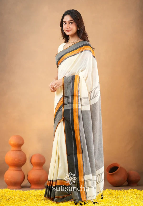 Shushree Handwoven Bliss Bengal Cotton Saree