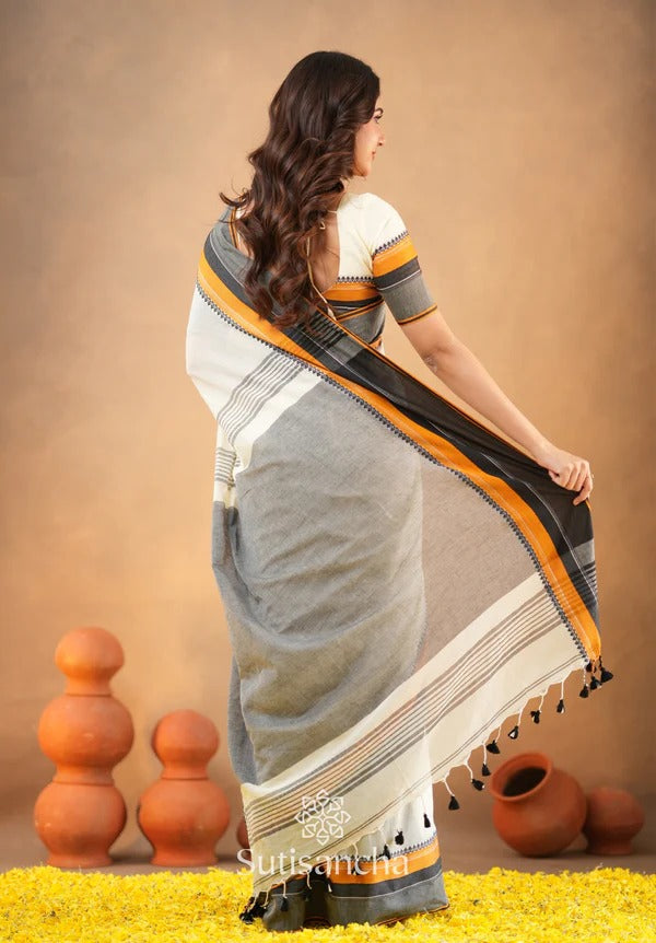 Shushree Handwoven Bliss Bengal Cotton Saree