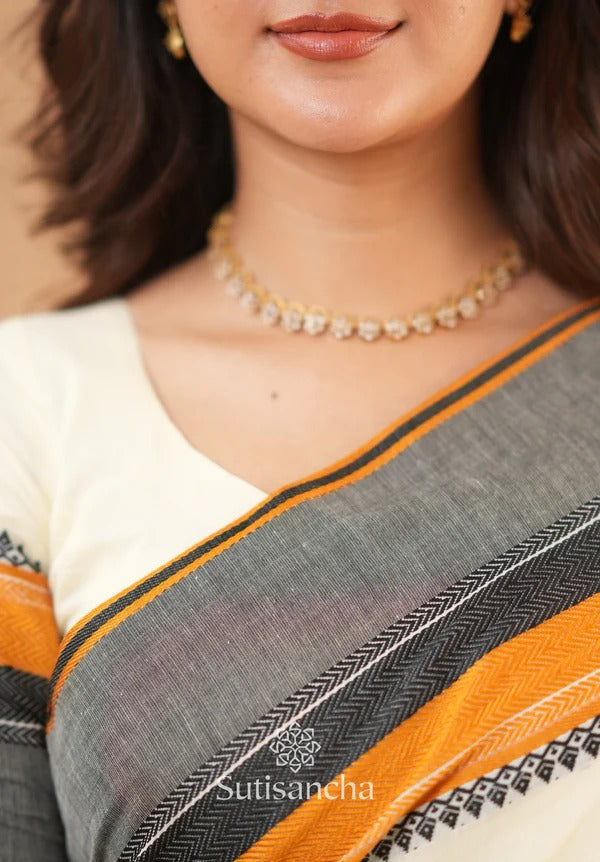 Shushree Handwoven Bliss Bengal Cotton Saree