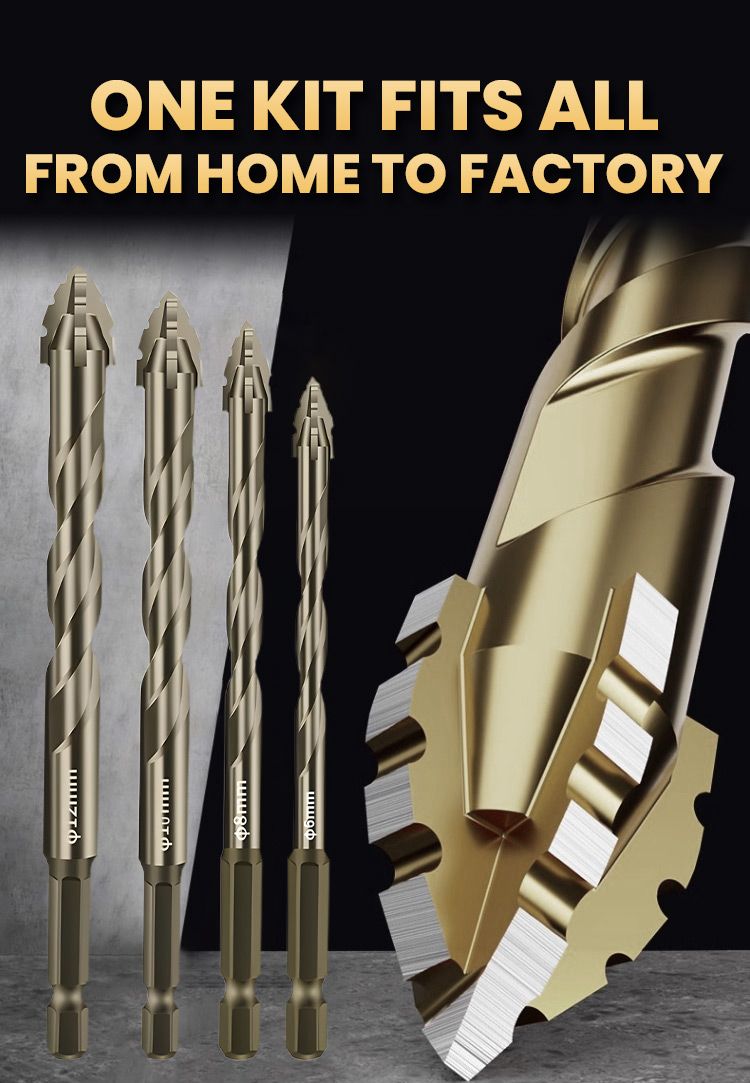 Ultra-Hard Alloy Drill Bit Kit - (Set of 13)