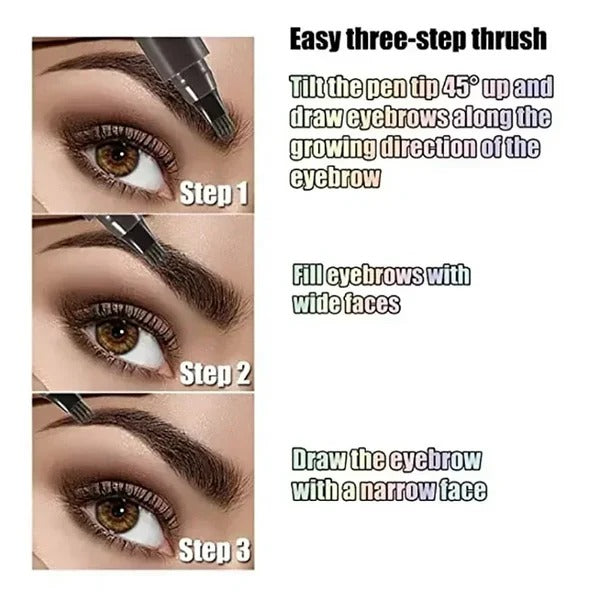 Waterproof 4 Points Long Lasting Eyebrow Pen - BUY 1 GET 1 FREE