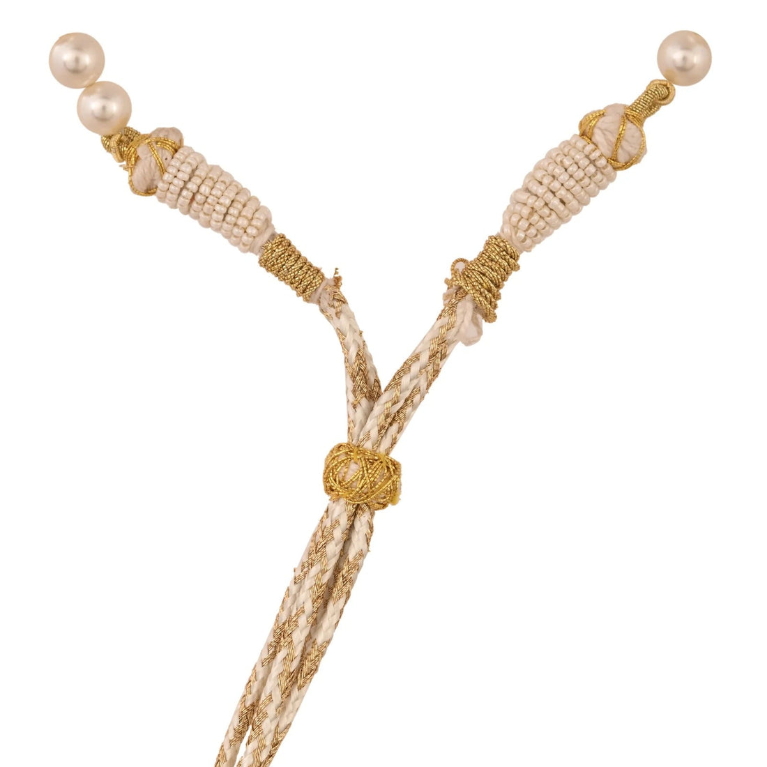 Traditional Red Beads Necklace Set with Polki/Kundan Pendant & Earrings – Wedding Jewelry