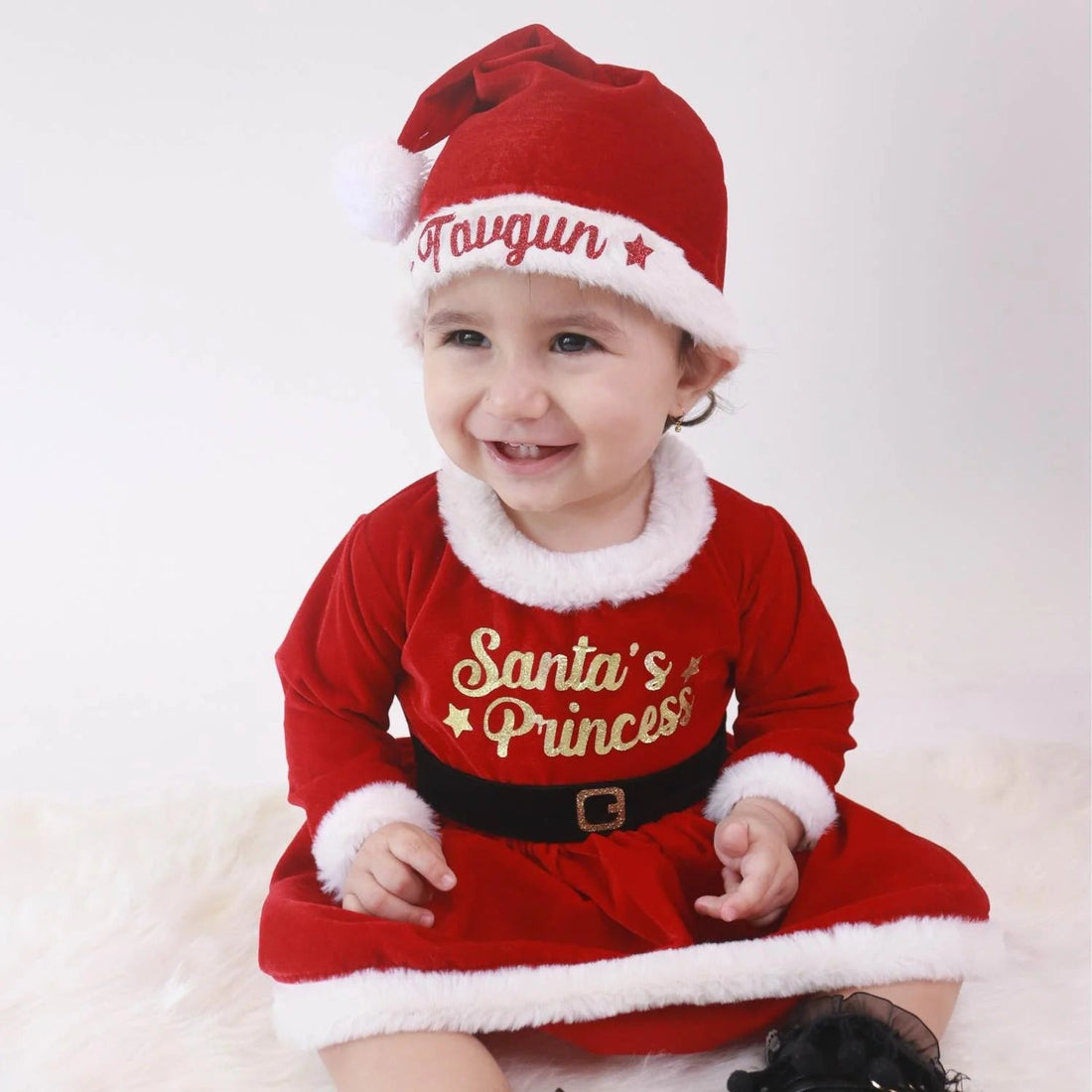Cute Little Santa Frock Costume