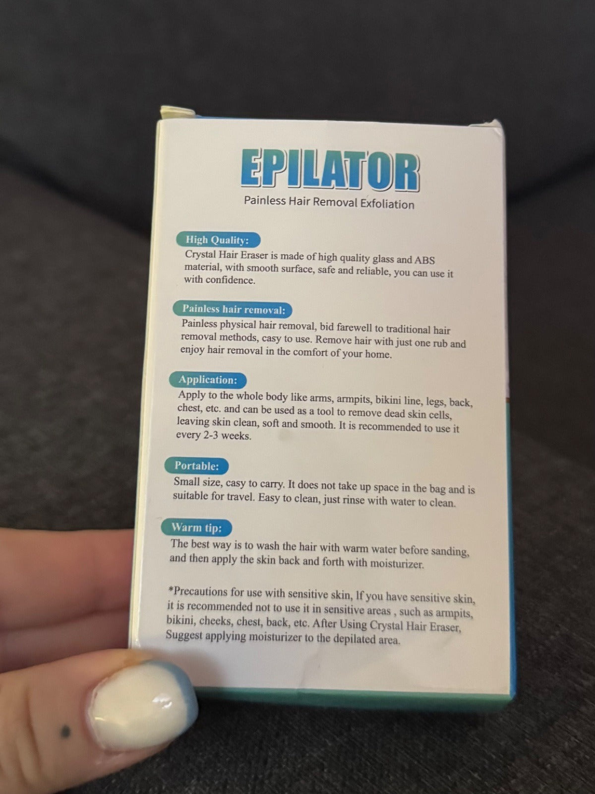 Crystall Hair Eraser for Women and Men, Hair Remover