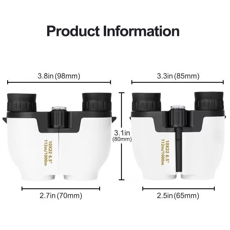 10x22 Zoom Power Compact Small Binocular