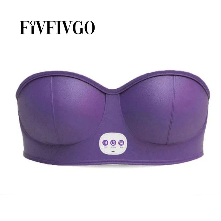 Fivfivgo™ EMS Bust Massager Bra. ( Free Size Auto Adjustment for All Sizes ) Pack of 1