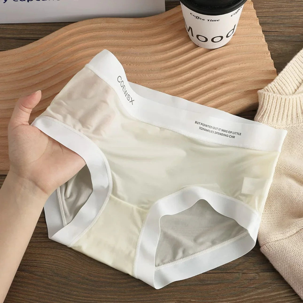 Ice Silk Ultra-Thin Breathable Seamless Womens Panties Multicolor (Pack of 5)