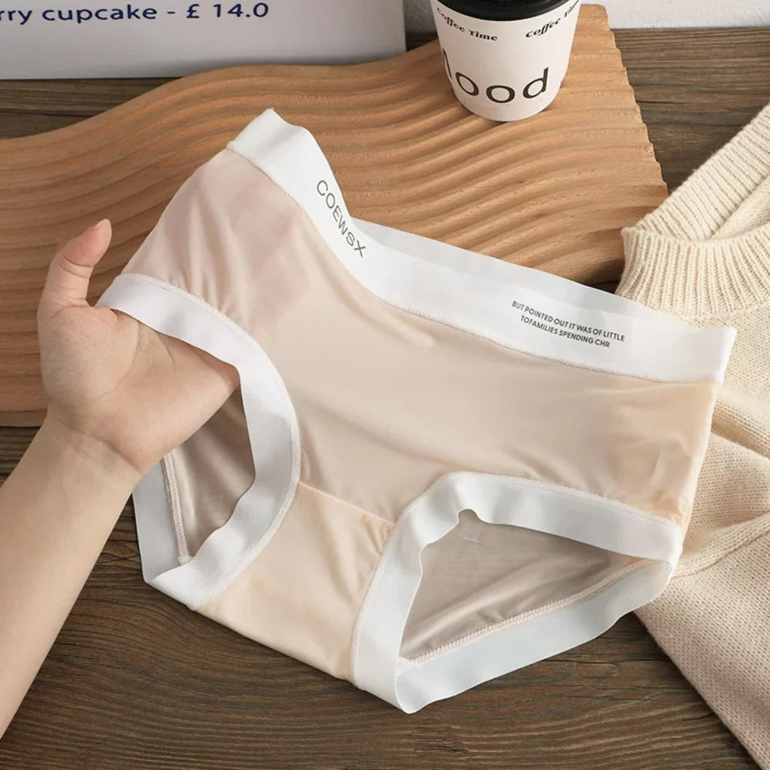 Ice Silk Ultra-Thin Breathable Seamless Womens Panties Multicolor (Pack of 5)