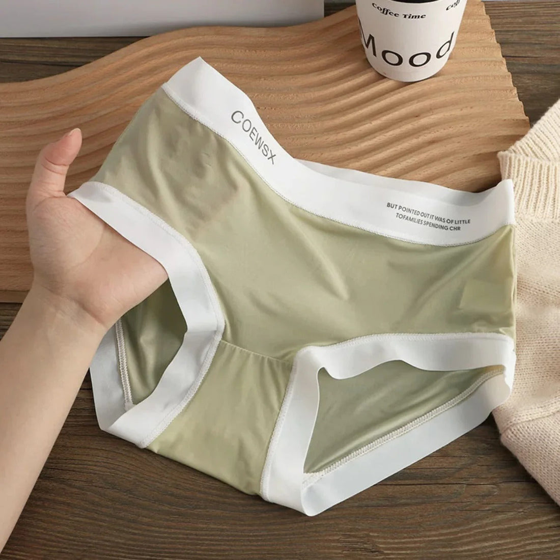 Ice Silk Ultra-Thin Breathable Seamless Womens Panties Multicolor (Pack of 5)