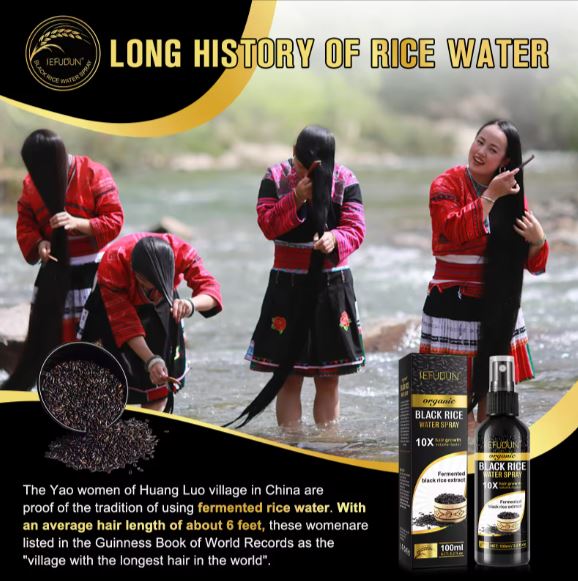SEFUDUN Organic Black Rice Water for Hair Growth Spray- BUY 1 GET 1 FREE