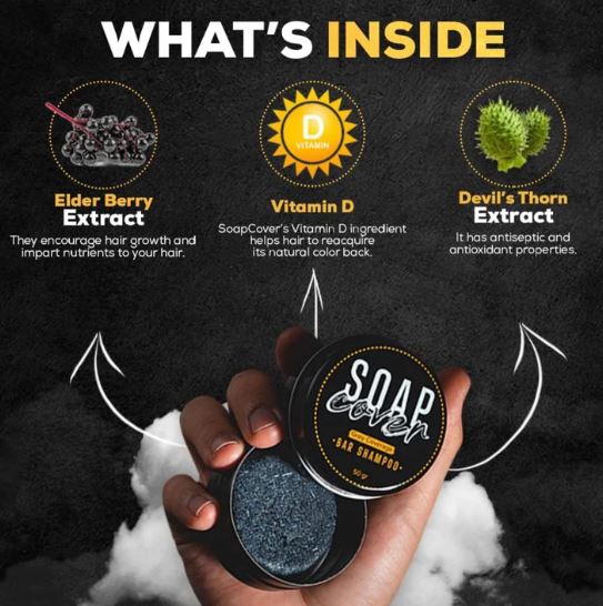 Organic Grey Reverse Shampoo Bar 🍃 | Buy 1 Get 1 Free [⭐⭐⭐⭐⭐4.9/5]