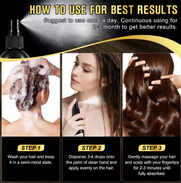 SEFUDUN Organic Black Rice Water for Hair Growth Spray- BUY 1 GET 1 FREE