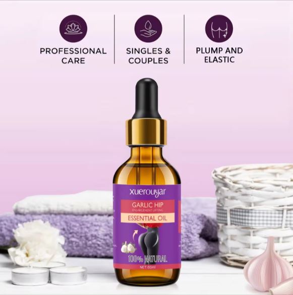 Natural Organic Effectively Firming Hip Massage Oil Garlic Butt Enlargement Oil- BUY 1 GET 1 FREE...