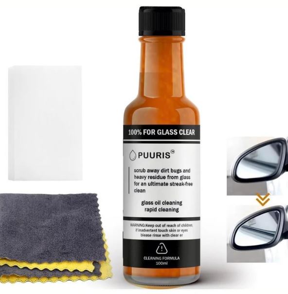 Glass Cleaning Agent Powerful Stain Remover 100ml-( BUY 1 GET 1 FREE )