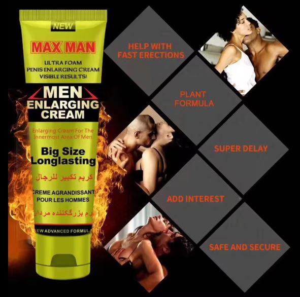 Men's Massage Cream Penis Becomes Longer Thicker Enhancement Men Energy for Care Delay Performance Boost Strength (50g)BUY 1 GET 1 FREE....